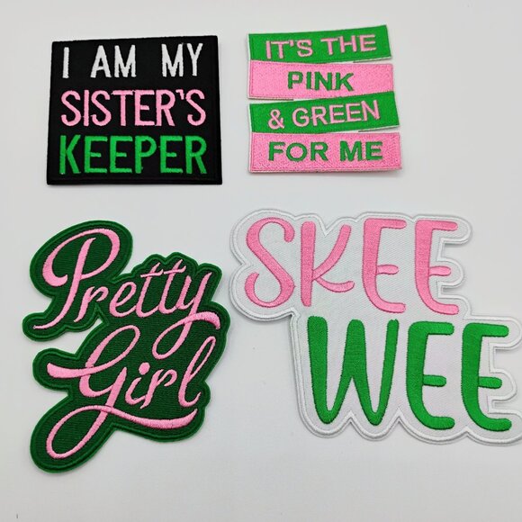AKA sorority patches set of 4 iron on - Picture 1 of 2